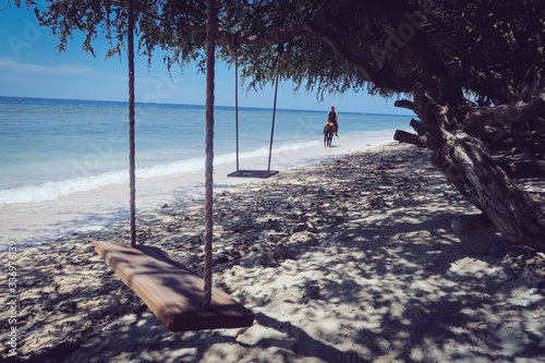 Persona viajando en Bali indonesia 