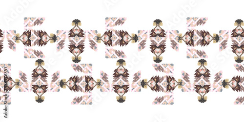 Drapery curves pagan tripe seamless pattern. Indian old surface background. Vector
