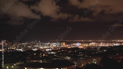 Wallpaper Mural Wide moody night time lapse of Cape Town city bowl. Torontodigital.ca
