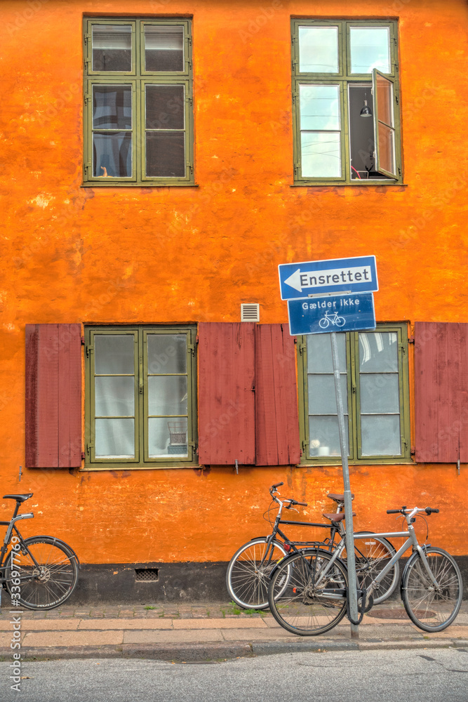 Nyboder District, Copenhagen, HDR Image