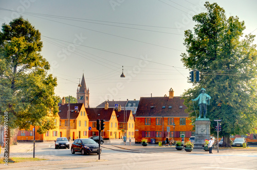 Nyboder District  Copenhagen  HDR Image