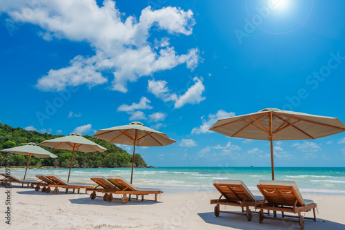 Bai Sao Beach  turquoise sea  in sunlight  Phu Quoc Island  Vietnam.