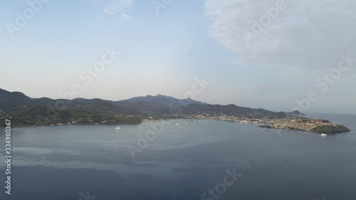 Wallpaper Mural Aerial view of a bay in Elba island, Italy. Torontodigital.ca