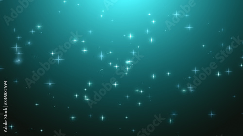 Christmas green mint starry background.Diwali festival holiday design.