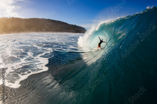surfer at pipeline photo