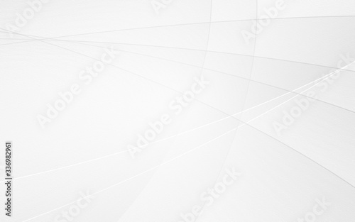 Abstract geometric white and gray curve line gradient texture background. with space for concept design Technology and modern.