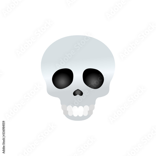 Skull emoji icon. Skeleton symbol modern, simple, vector, icon for website design, mobile app, ui. Vector Illustration