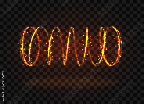 Golden horizontal spiral teleport with light effects