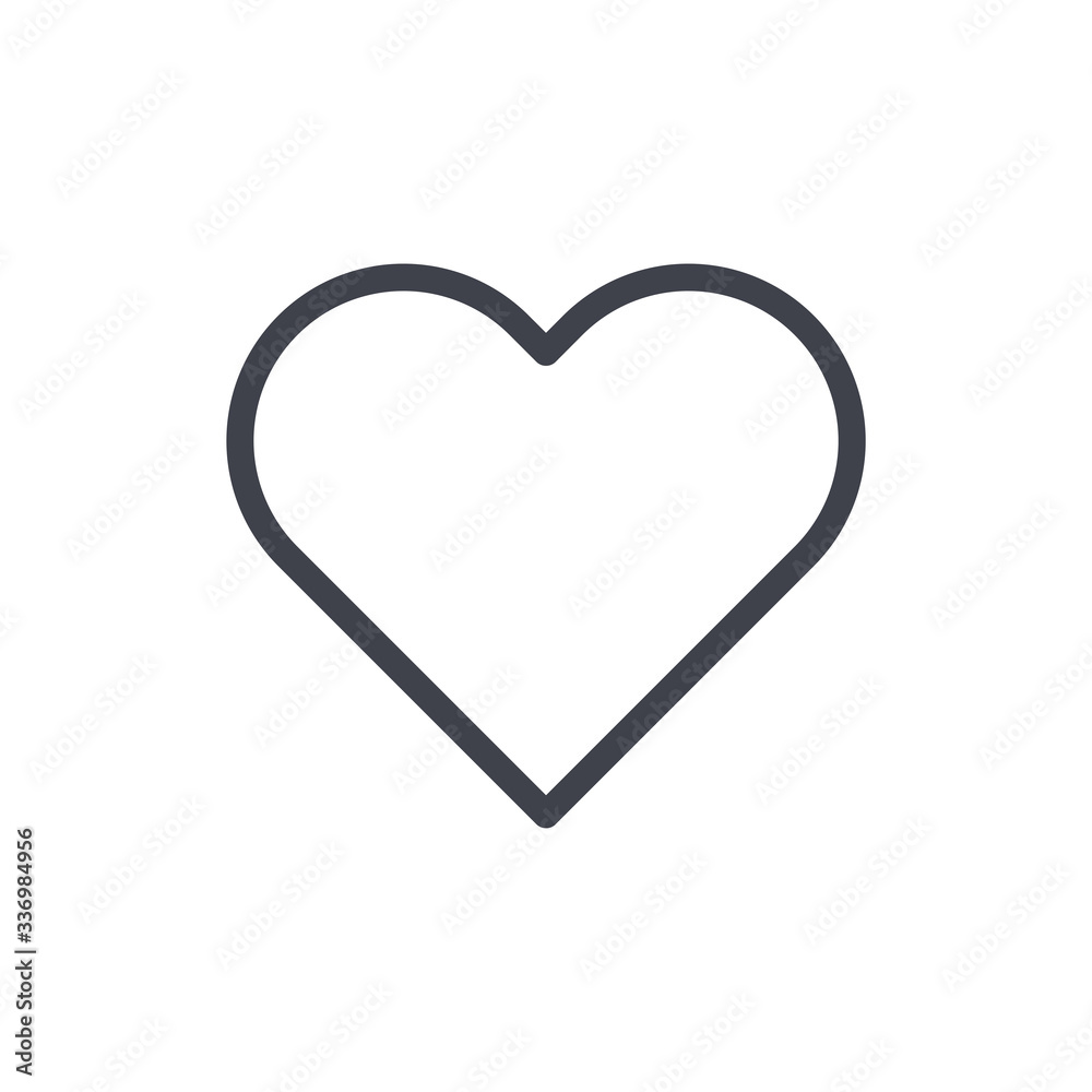 Line heart icon. Love symbol modern, simple, vector, icon for website design, mobile app, ui. Vector Illustration