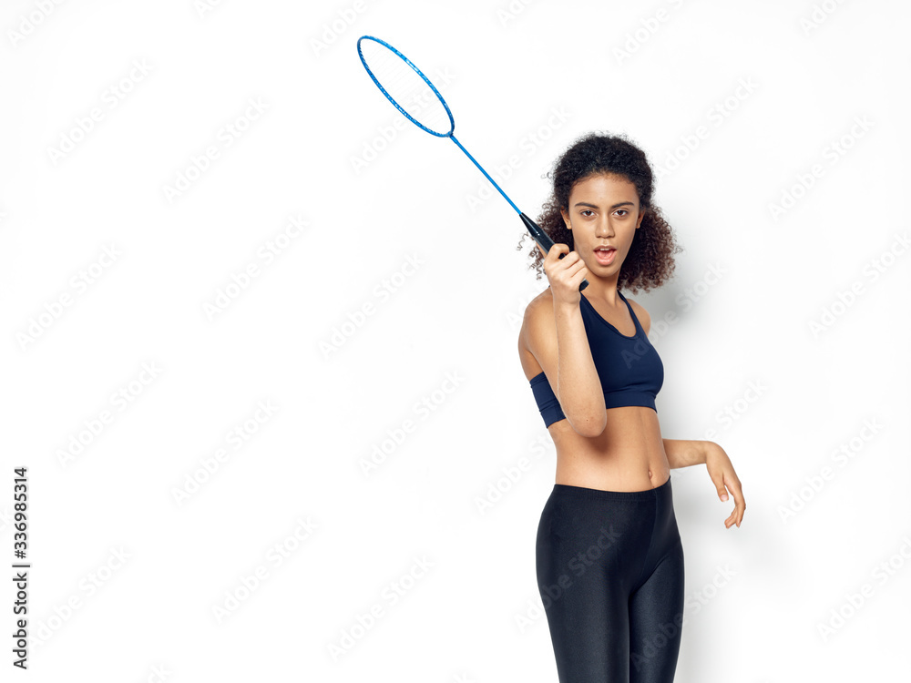 Sporty woman tennis racket exercise workout motivation Sporty woman tennis racket exercise workout motivation