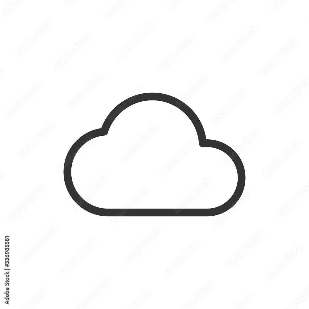 Cloud icon. Vector Illustration Cloud icon. Vector Illustration