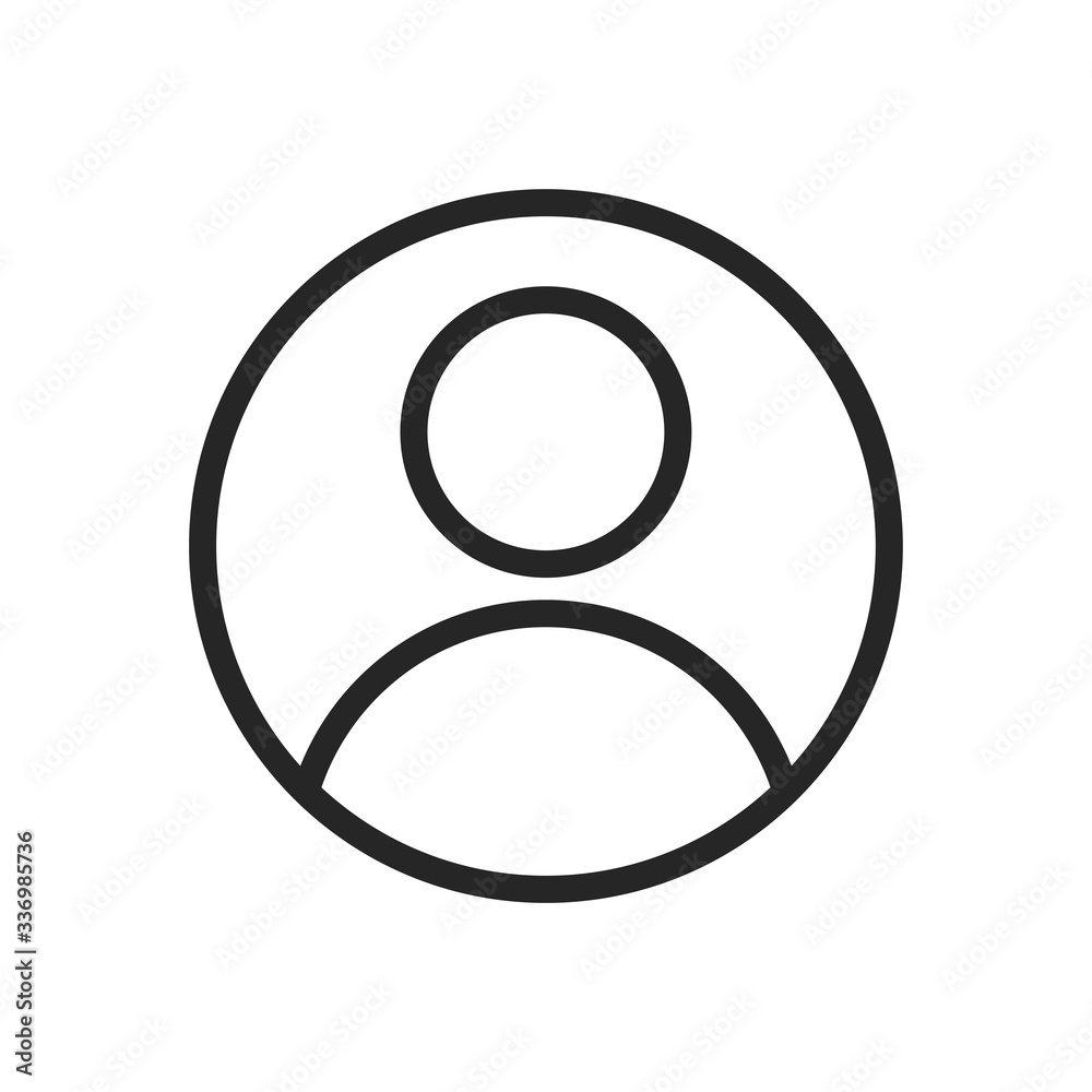 User icon. Profile symbol modern, simple, vector, icon for website design, mobile app, ui. Vector Illustration User icon. Profile symbol modern, simple, vector, icon for website design, mobile app, ui. Vector Illustration