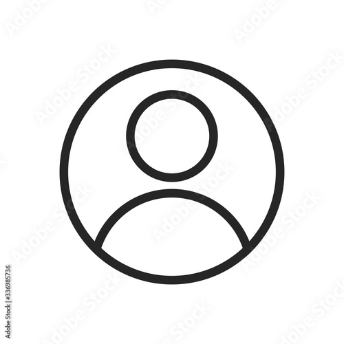 User icon. Profile symbol modern, simple, vector, icon for website design, mobile app, ui. Vector Illustration