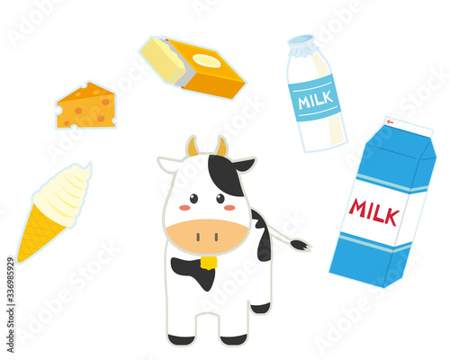 牛乳 ミルク 紙パック 牛乳パック 牛乳瓶 乳製品 Stock Vector Adobe Stock