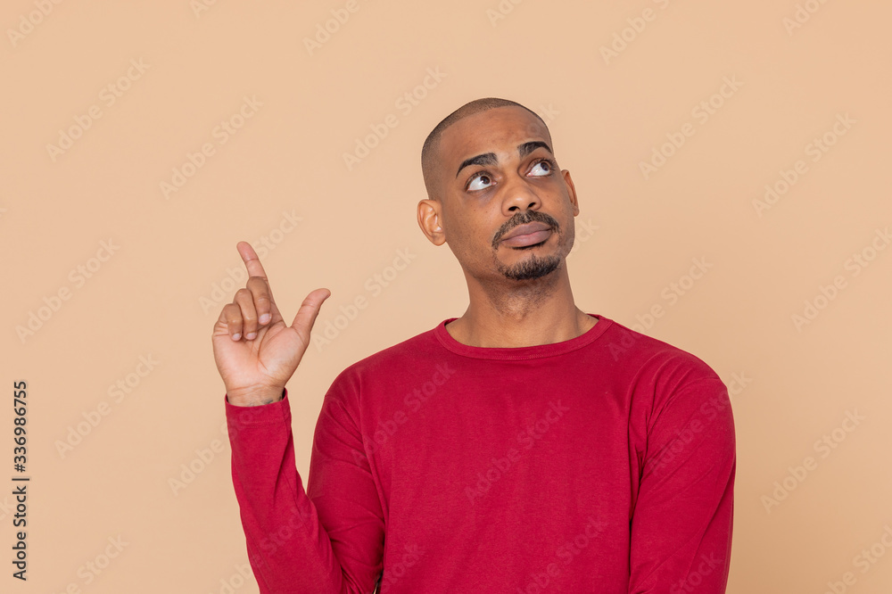 African guy with a red jersey African guy with a red jersey