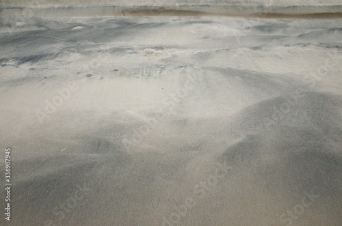 Pattern accidentally made by iron sand