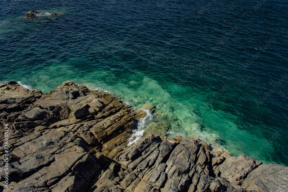 The Channel Islands in summer with good weather and greenery The Channel Islands in summer with good weather and greenery