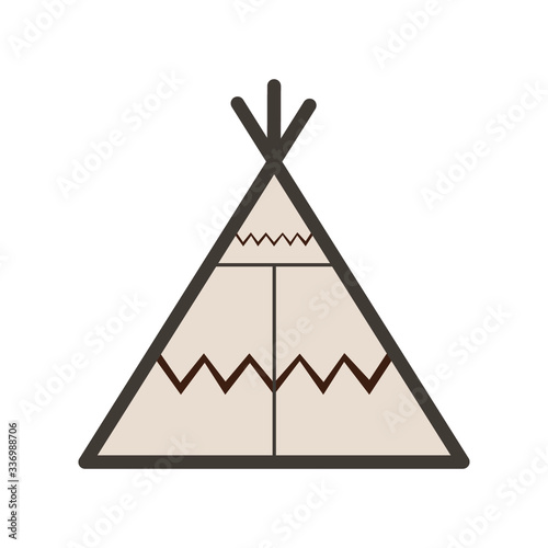 wigwam vector house and tent