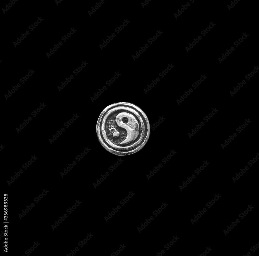 Silver jewelry. Stud Earring. Occult jewelry. Yin Yang. Japanese symbolism. Silver jewelry. Stud Earring. Occult jewelry. Yin Yang. Japanese symbolism.