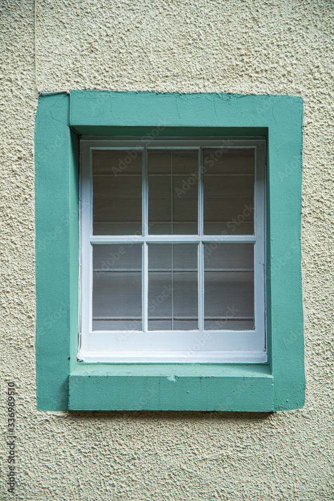 Window Framed in Green