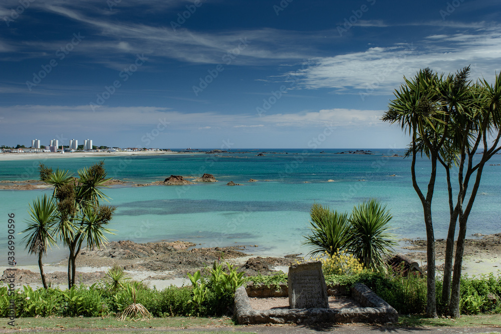 The Channel Islands in summer with good weather and greenery