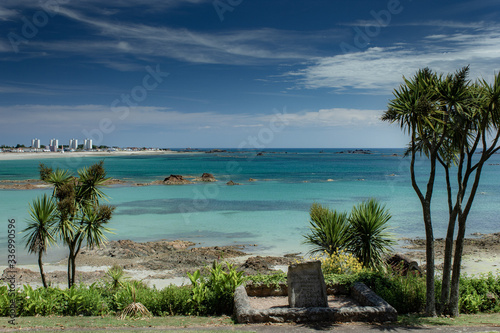 The Channel Islands in summer with good weather and greenery