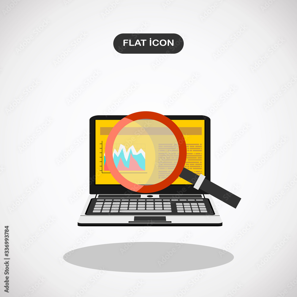 Vector illustration concept for business analysis, market research, data analysis.