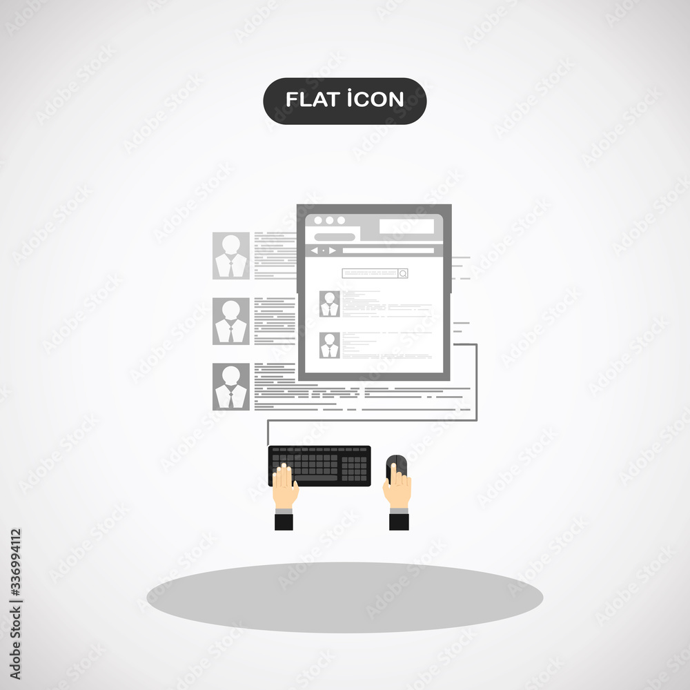 Social Network Vector Concept. Flat Design Illustration for Web Sites Infographic Design. Communication Systems and Technologies. Social Network Vector Concept. Flat Design Illustration for Web Sites Infographic Design. Communication Systems and Technologies.
