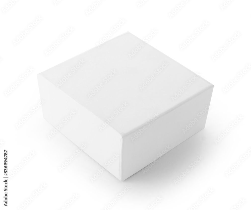 close up of a white box on white background close up of a white box on white background