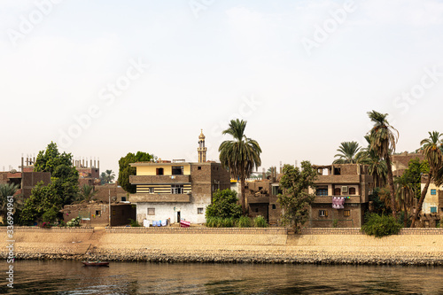 House on the coast of Nile nead Edfu photo