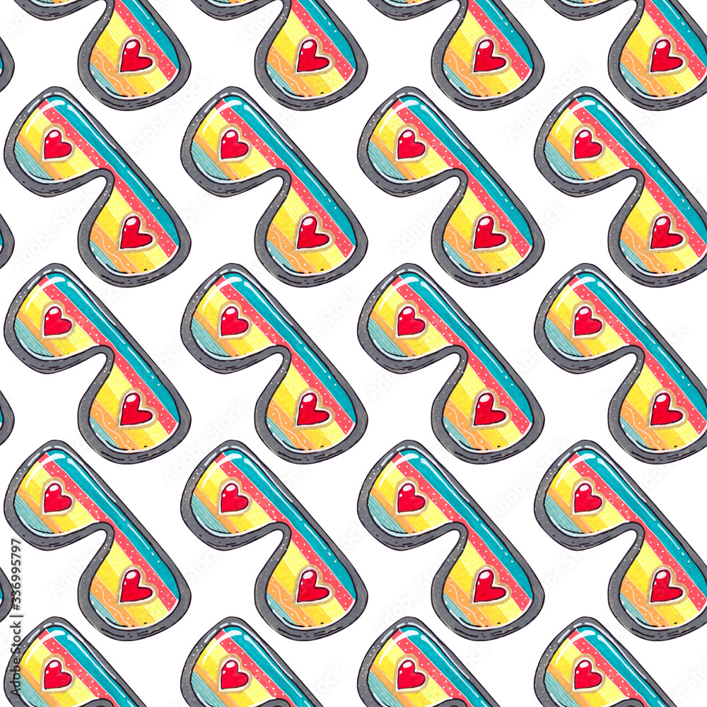 Obraz premium acrylic seamless pattern
