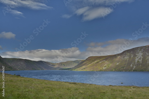 UK, Scotland, lake and mountains, hdr