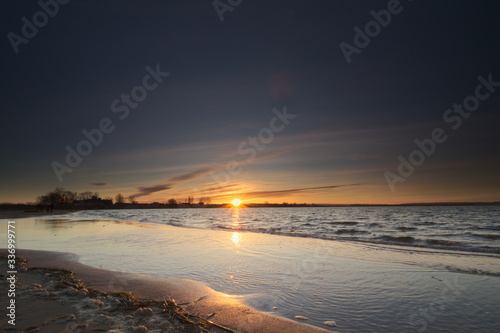 sunset by the sea
