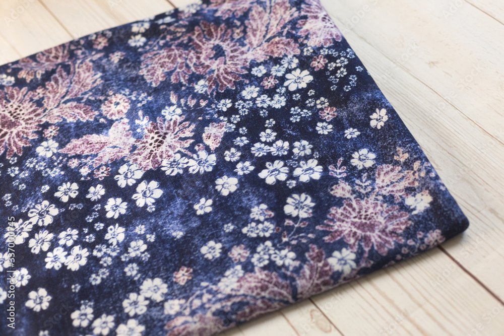 Angora fabric with floral pattern Angora fabric with floral pattern