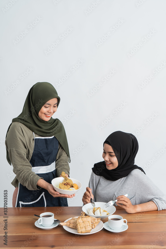 ketupat and opor ayam for ramadan celebration and eid mubarak hari raya ketupat and opor ayam for ramadan celebration and eid mubarak hari raya