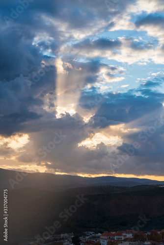 cloudy sunset in Ugijar (Granada)