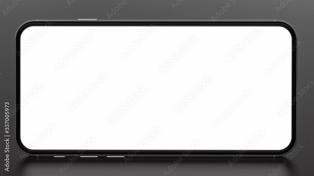 Smartphone with blank screen. Template, mockup, design.