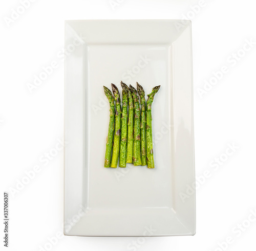 asparagus on white background, very tasty and healthy vegetable. healthy food.