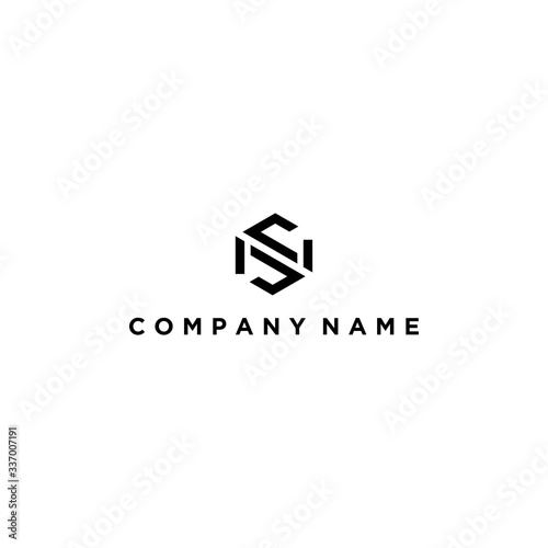 ns letter logo desig , initial sn vector illustration with abstract concept