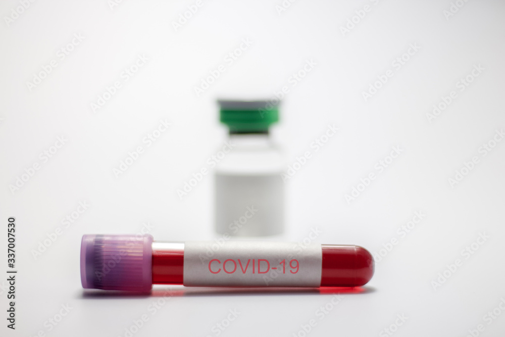 Covid-19 blood sample test tube and Vaccine for prevention,cure and treatment from coronavirus infection Covid-19 blood sample test tube and Vaccine for prevention,cure and treatment from coronavirus infection