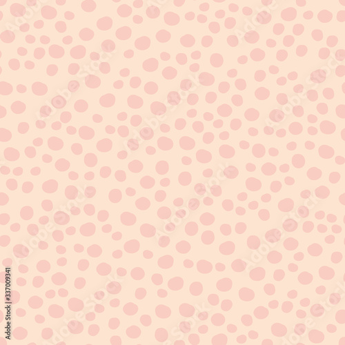 Cute polka dot seamless pattern. Abstract funny wallpaper.