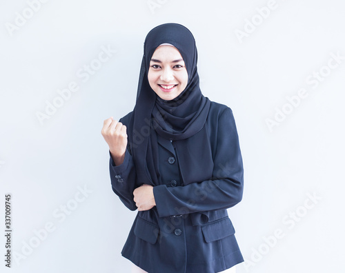 MuslimGirlWorkPortrait photo