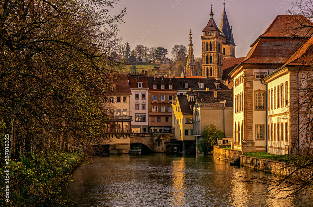 Naklejka premium This is a part of the old,historic centre of Esslingen in Germany