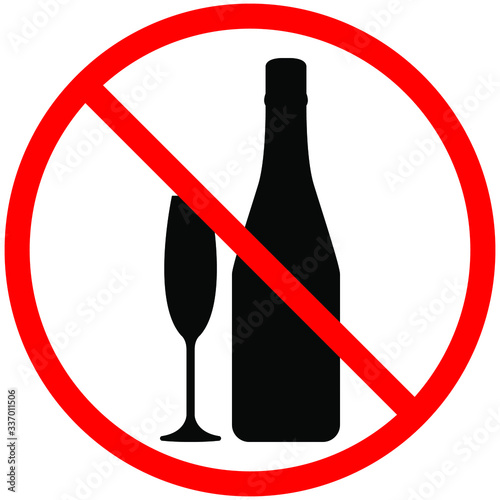 no alcohol sign