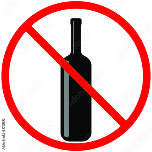 no alcohol sign