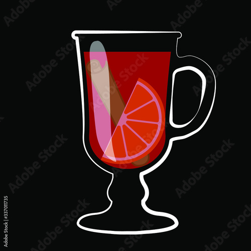 mulled wine vector