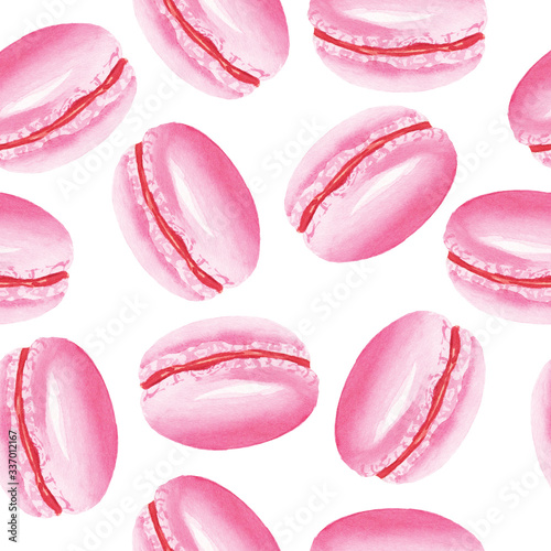 watercolor  macaron  isolated element on white background 
