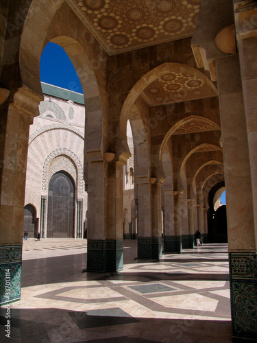 Morocco. Beautiful mosque and minaret of Hassan II; Casablanca