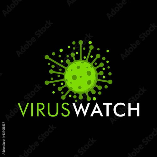 simple icon virus vector logo