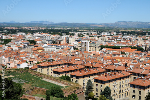 Vue aérienne de Perpignan